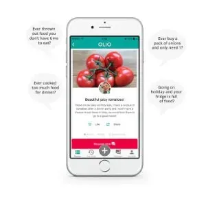 Olio is a food waste app that helps consumers get free food. This app is great for students as the food is free and available for all!