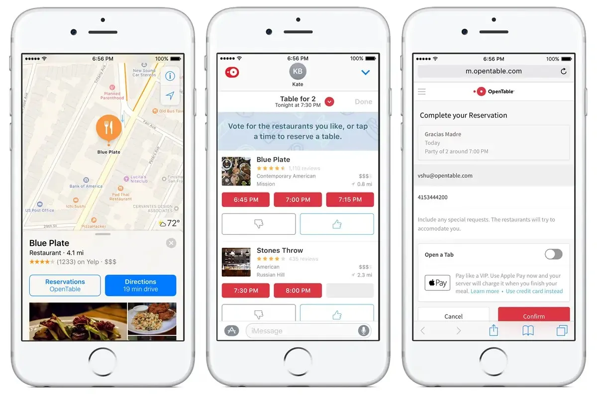 Open table is a phone application that allows consumers to book restaurant tables from the comfort of their own home. Also it allows the consumer to earn free points with every meal purchased. Helping consumers to save money on their future restaurant meals!