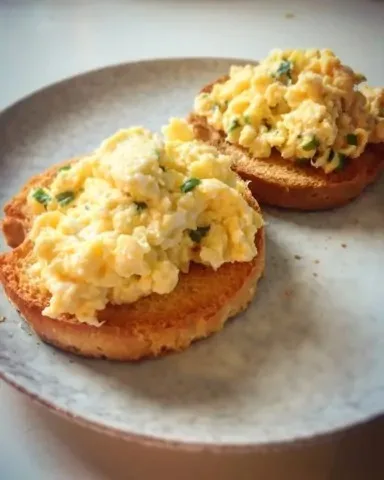 Scrambled Eggs on Toast